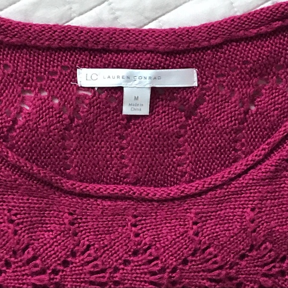 Lauren Conrad Dolman sweater maroon - Picture 4 of 5